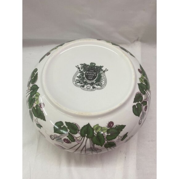 Portmeirion Botanic Garden 7in Round Vegetable/Salad Bowl Cyclamen Floral Patter - Picture 3 of 4